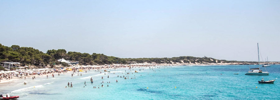Stranden op Ibiza